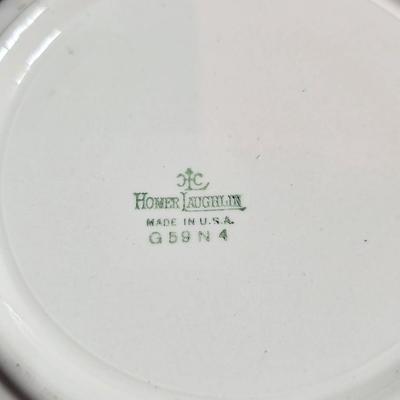 Vintage floral serving bowls - Homer Laughlin - W. Austria lidded vegetable dish - Zeh, Scherzer & Co oval dish = Hand painted salt...