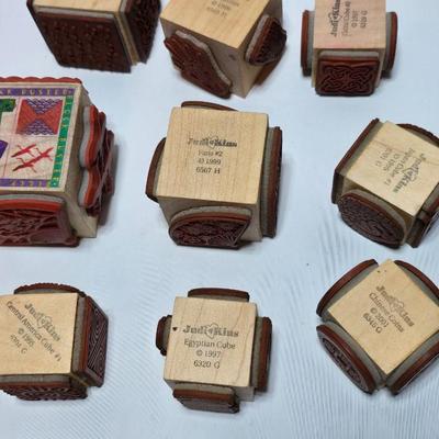 Stamp cubes - Mutiple stamps on each cube -