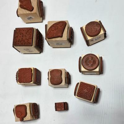Stamp cubes - Mutiple stamps on each cube -