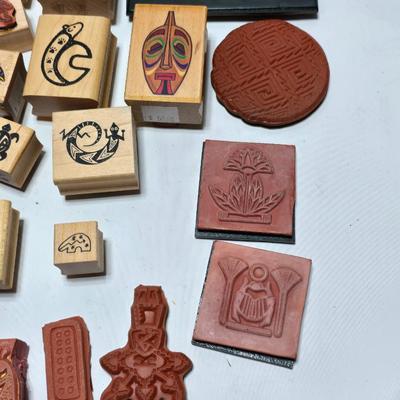 More stamps for craft projects - great for card making and craft time with kids! kokapelli - turtle - mask - totems and more