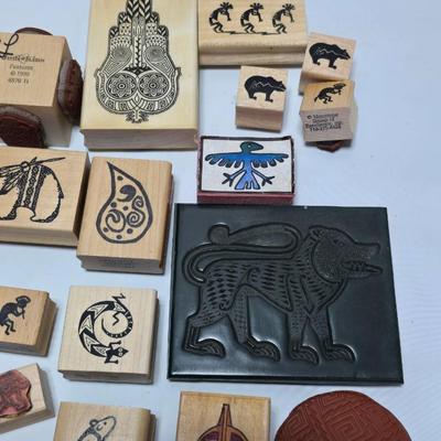 More stamps for craft projects - great for card making and craft time with kids! kokapelli - turtle - mask - totems and more