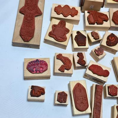 More stamps for craft projects - great for card making and craft time with kids! kokapelli - turtle - mask - totems and more