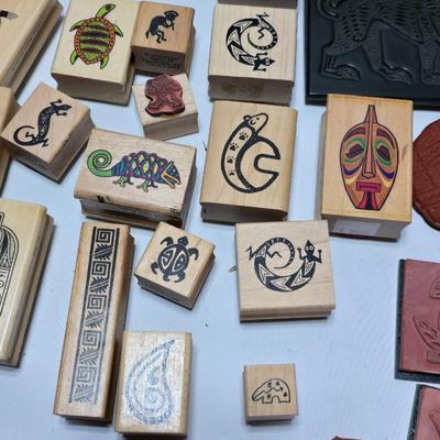 More stamps for craft projects - great for card making and craft time with kids! kokapelli - turtle - mask - totems and more