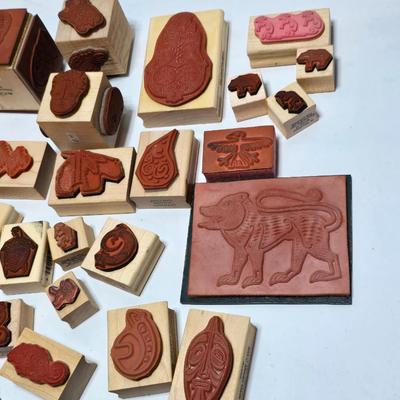 More stamps for craft projects - great for card making and craft time with kids! kokapelli - turtle - mask - totems and more