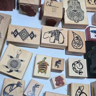 More stamps for craft projects - great for card making and craft time with kids! kokapelli - turtle - mask - totems and more