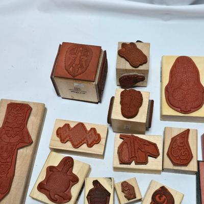 More stamps for craft projects - great for card making and craft time with kids! kokapelli - turtle - mask - totems and more