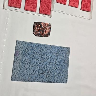 red rubber stamps for mounting on blocks - LARGE assortment - Great fun crafting!