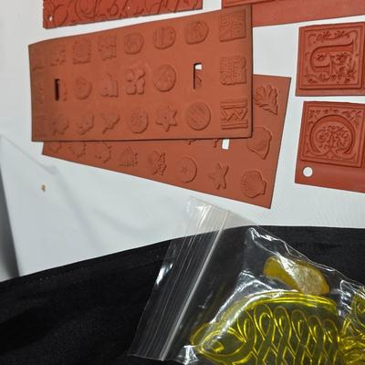 red rubber stamps for mounting on blocks - LARGE assortment - Great fun crafting!