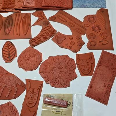 red rubber stamps for mounting on blocks - LARGE assortment - Great fun crafting!