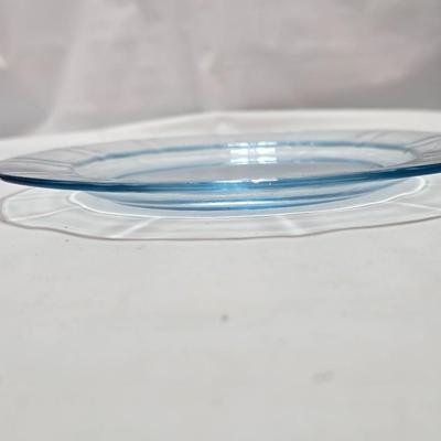 Vintage Fostoria Fairfax Azure Blue dinnerware serveware / glassware - assorted pieces - not complete