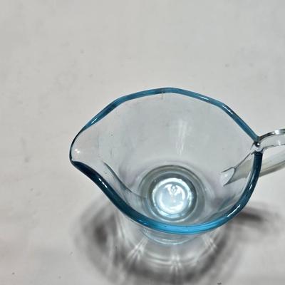 Vintage Fostoria Fairfax Azure Blue dinnerware serveware / glassware - assorted pieces - not complete