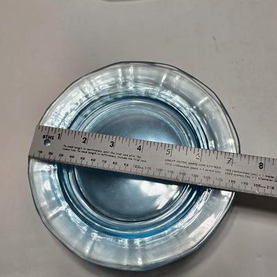 Vintage Fostoria Fairfax Azure Blue dinnerware serveware / glassware - assorted pieces - not complete