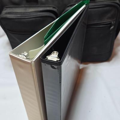 Office items - tape dispenser - old pencil sharpeners - brief case - files - folders- markers and more