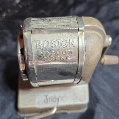 Office items - electric pencil sharpener - vintage crank style sharpener- pencils - hole punch - files and more