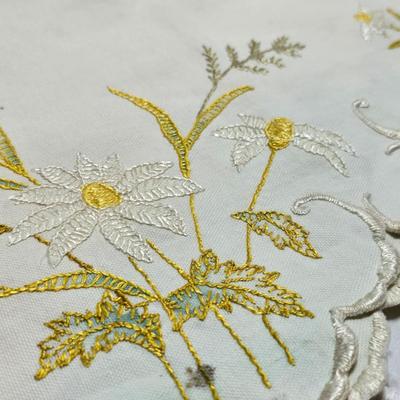 Assortment of embroidered cloth - flowers, cats and other cute patterns