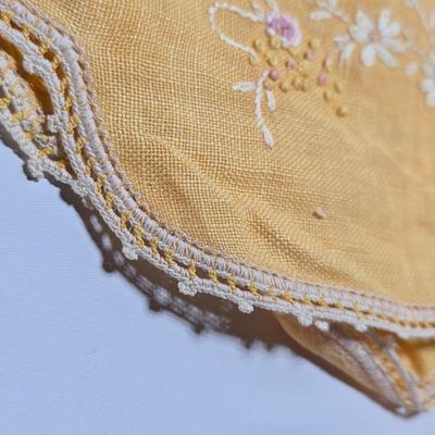 Assortment of embroidered cloth - flowers, cats and other cute patterns