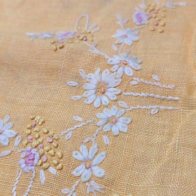 Assortment of embroidered cloth - flowers, cats and other cute patterns