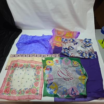 Silk kerchiefs and scarves - 1953 fun! Vintage cloth