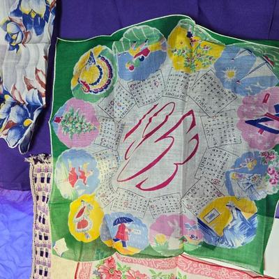 Silk kerchiefs and scarves - 1953 fun! Vintage cloth