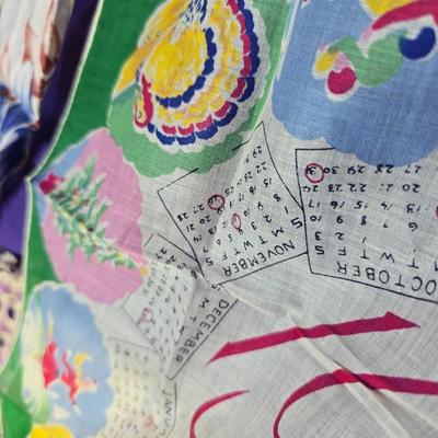 Silk kerchiefs and scarves - 1953 fun! Vintage cloth