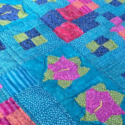 Beautiful large hand made quilt
