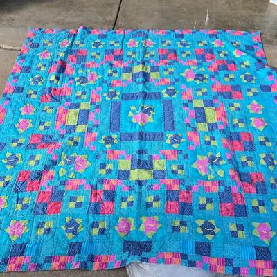 Beautiful large hand made quilt