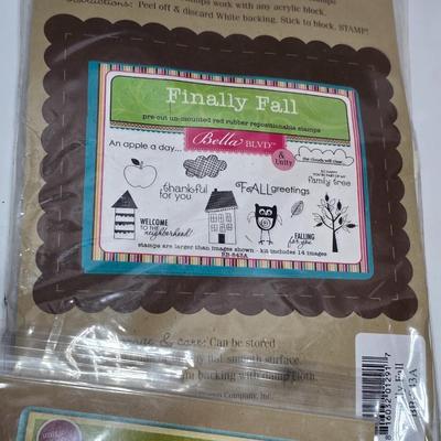 New in package rubber stamp collection