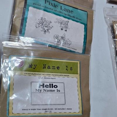New in package rubber stamp collection