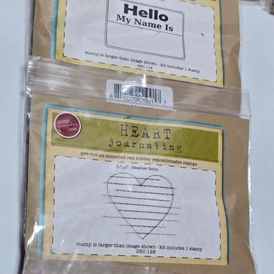 New in package rubber stamp collection
