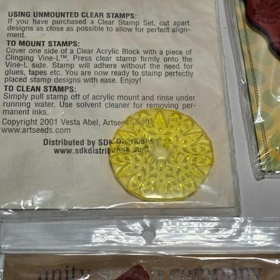 New in package rubber stamp collection