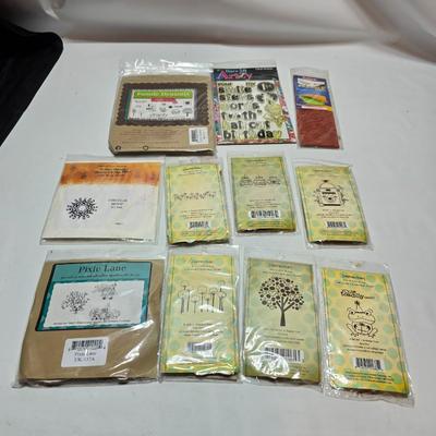 New in package rubber stamp collection