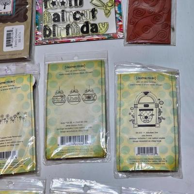 New in package rubber stamp collection