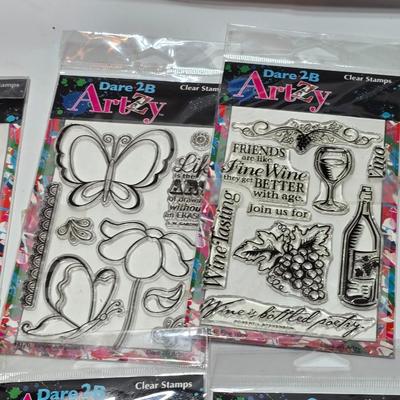 New in package clear stamp collection