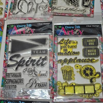 New in package clear stamp collection