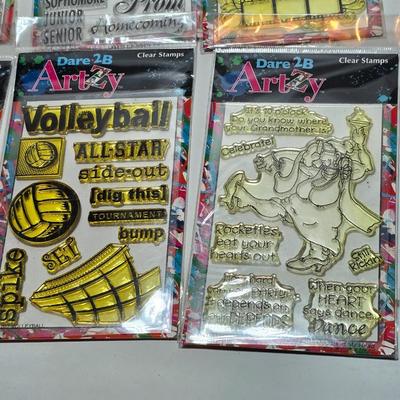 New in package clear stamp collection