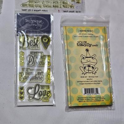 New in package clear rubber stamp collection