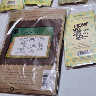 New in package rubber stamp collection
