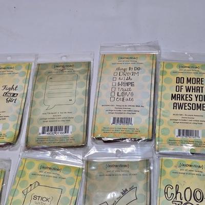 New in package rubber stamp collection