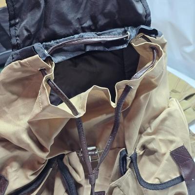 Overnight bags, small backpacks, and briefcase