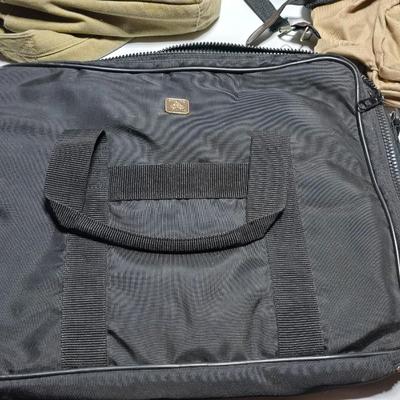Overnight bags, small backpacks, and briefcase