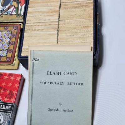 Vintage decks of cards - Canasta - Poker - go fish - Flash cards
