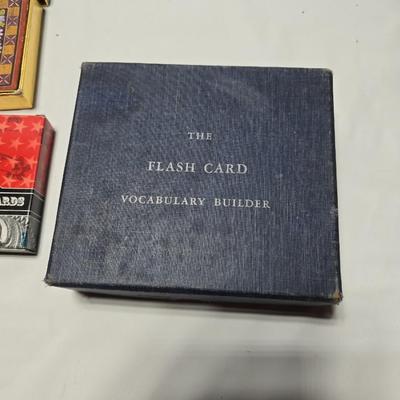 Vintage decks of cards - Canasta - Poker - go fish - Flash cards