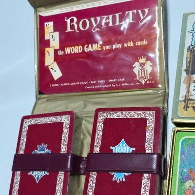 Vintage decks of cards - Canasta - Poker - go fish - Flash cards