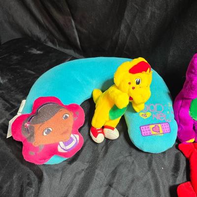 Huge assortment of plush characters - Disney - Looney toons - Barney % friends - animals - Ty and more
