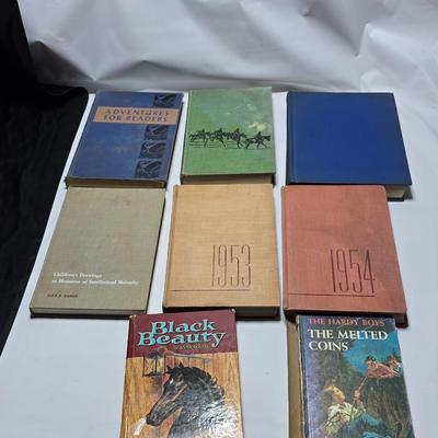 Vintage books - Black beauty - The melted coins - and more