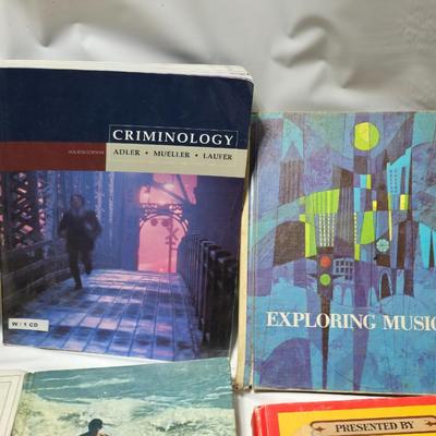 Vintage schoolbooks - Health - Math - Dictionaries - and more