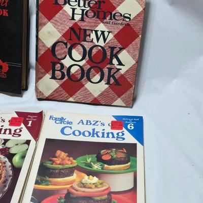 Assortment of cookbooks - Better homes - ABZ's of cooking and others