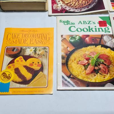 Assortment of cookbooks - Better homes - ABZ's of cooking and others