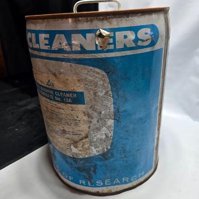 Two vintage steel containers - Lix cleaners and Chem-dip
