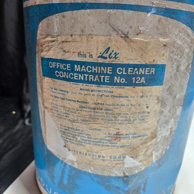 Two vintage steel containers - Lix cleaners and Chem-dip